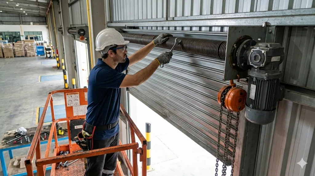 Manutenção de Porta de Enrolar Automática