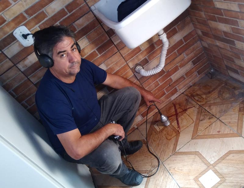 imagem caça vazamento
