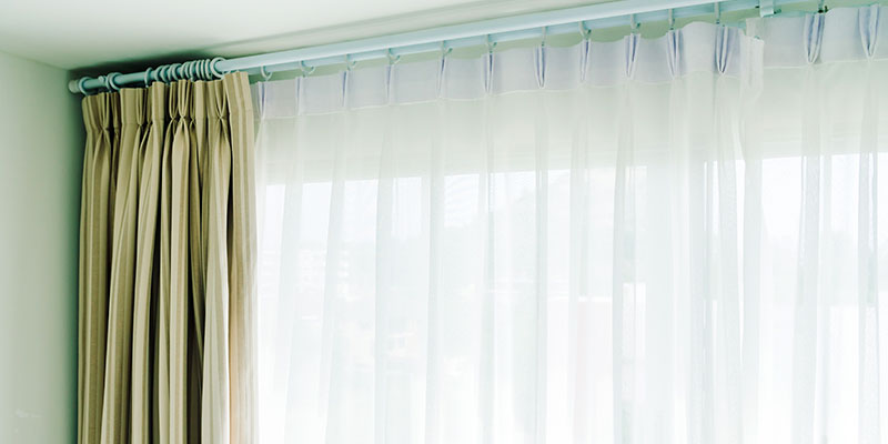 Imagem de limpeza de cortinas
