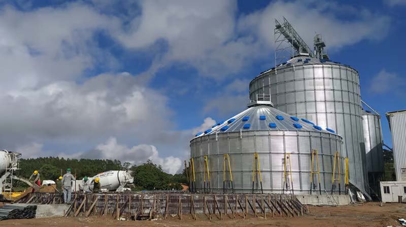 Imagem de construção de silo