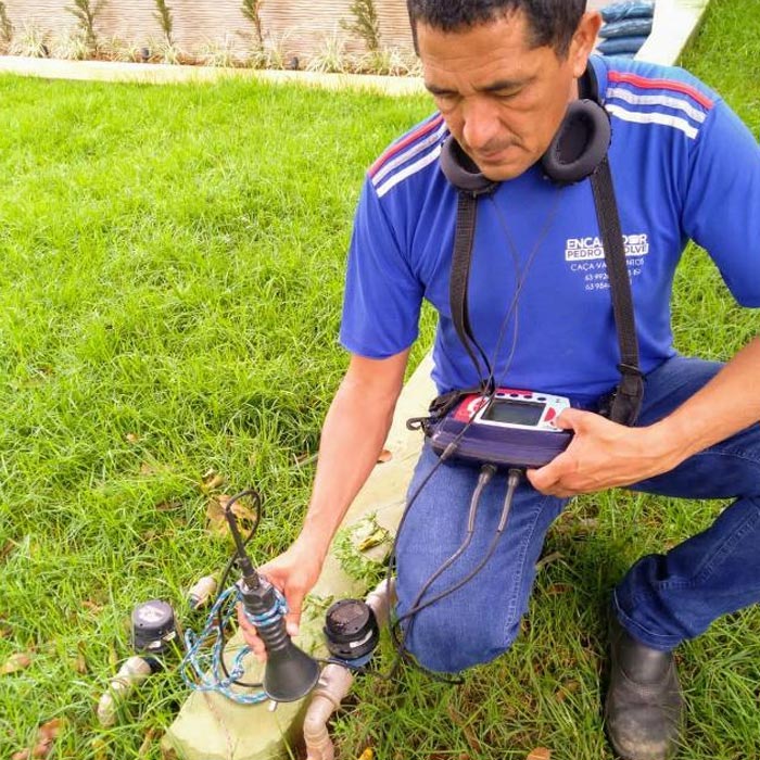 imagem caça vazamento