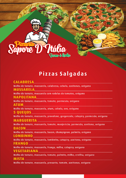 Pizzaria Napoli em Itajubá Cardápio