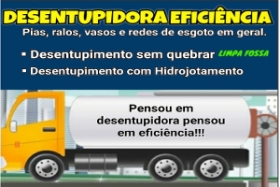 DESENTUPIDORA EFICIÊNCIA - SP